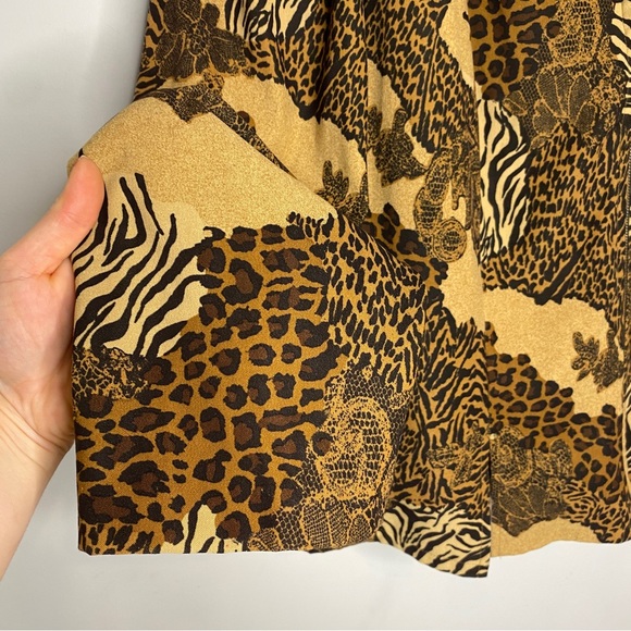 Vintage Animal Print Blazer Jacket - Picture 5 of 11